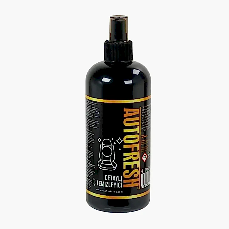 Autofresh araç detaylı iç leke ve kir temizleyici, 410 ml, koltuk ve zemin temizliği için mikrofiber bez hediyeli.