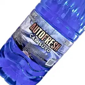 Oto araç cam suyu, 3 litre, -18°C antifrizli formülüyle kışlık kullanım için uygun, oto cam temizleyici.