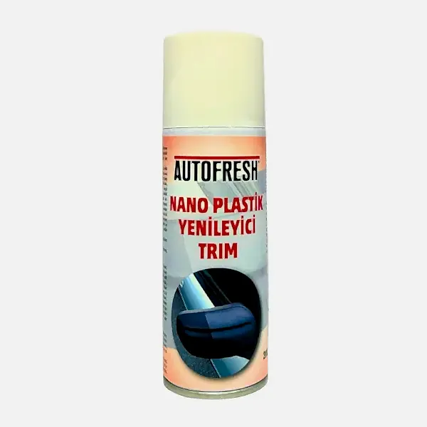 Autofresh oto nano plastik yenileyici sprey, 200 ml, plastik yüzeyler için parlatıcı ve onarıcı kaplama.