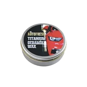 Oto parlatıcı kalıcı seramik mum 175 gram, Carnauba Wax formülü, bez ve sünger hediyeli.