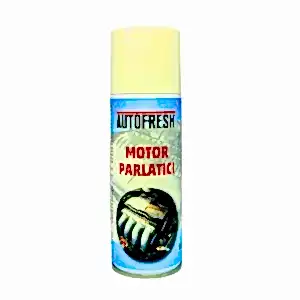 Autofresh susuz motor parlatıcı sprey, 200 ml, motor ve metal aksamlar için etkili temizlik ve parlaklık sağlayan oto bakım ürünü.