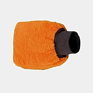 Turuncu oto temizlik eldiveni, mikrofiber yıkama ve cilalama için astarlı yapıya sahiptir.